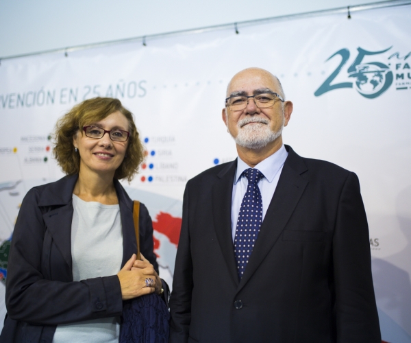 La vocal de Asociaciones del MICOF, Maite Torres, y el presidente del MICOF de Valencia, Jaime Giner.