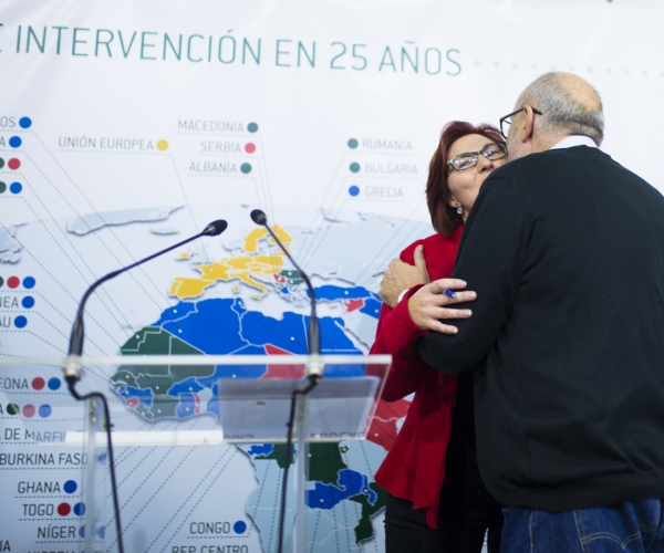 Celebración de los 25 años de Farmamundi en la sede central de la ONG en Paterna (Valencia).