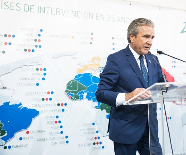 José Luis Daroqui, durante su discurso.