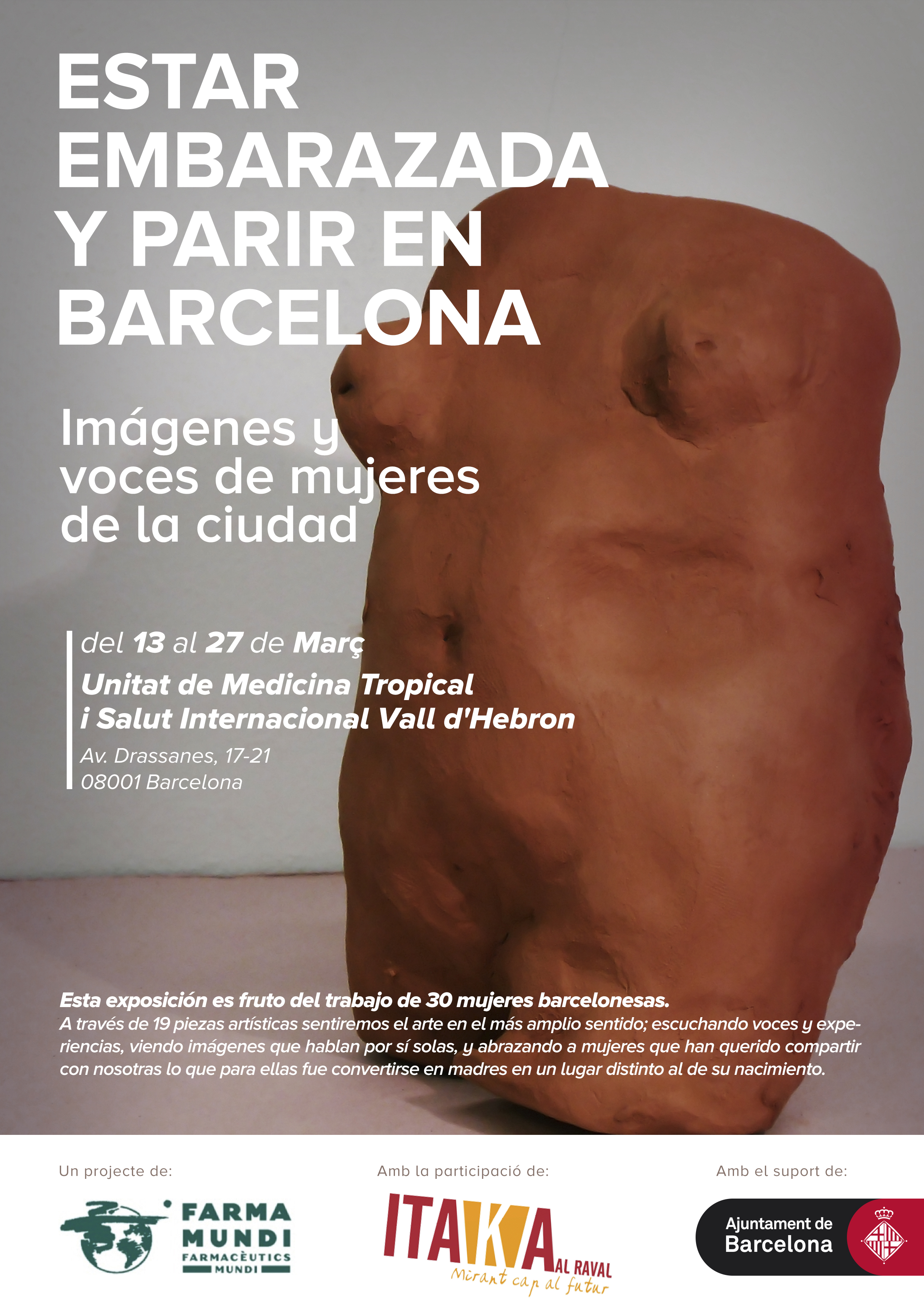 Farmamundi organiza la exposición Estar embarazada y parir en Bacelona