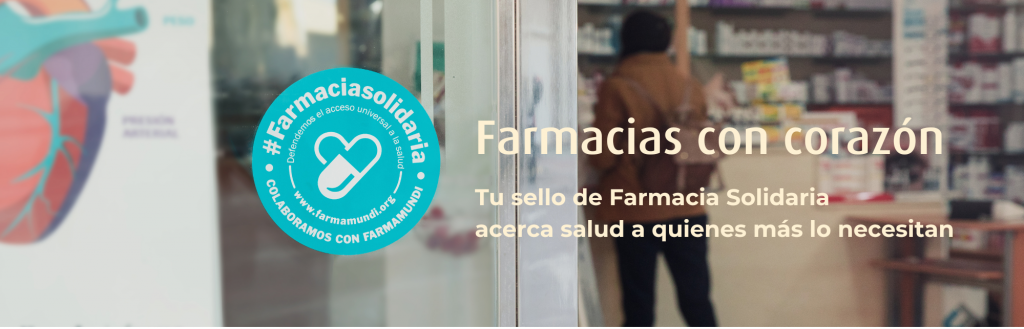 cartel sello farmacia solidaria