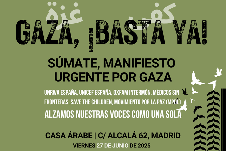 Manifiesto urgente por Gaza: el silencio no es una opción