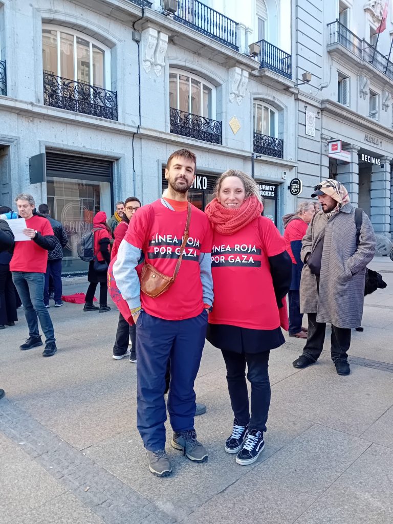 Línea Roja por Gaza en Madrid