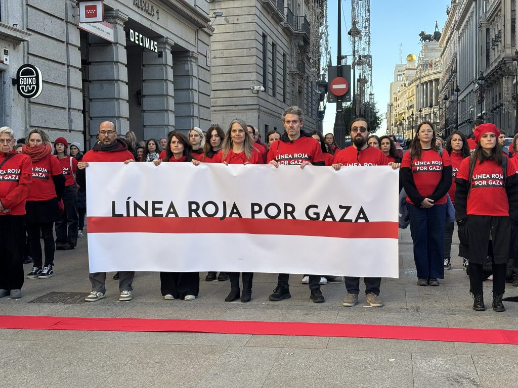 Línea Roja por Gaza en Madrid