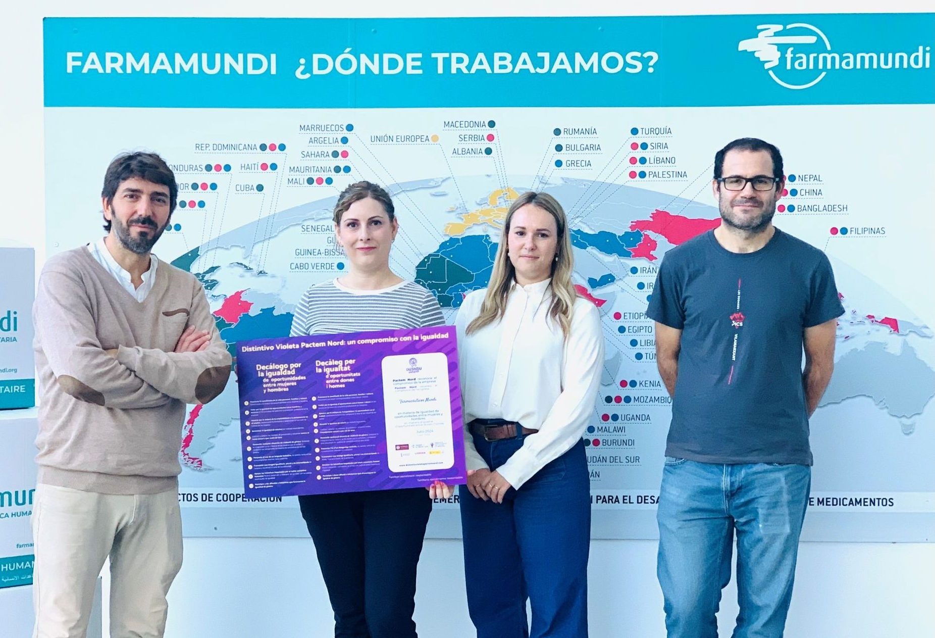 Recibimos el Distintivo Violeta por nuestro compromiso con la igualdad