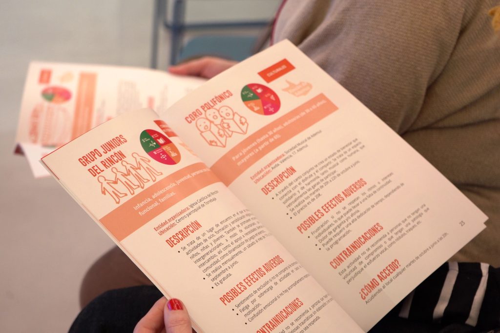 Presentación del Vademécum en el encuentro 'Redes comunitarias que transforman', celebrado el 13 de marzo en Madrid.