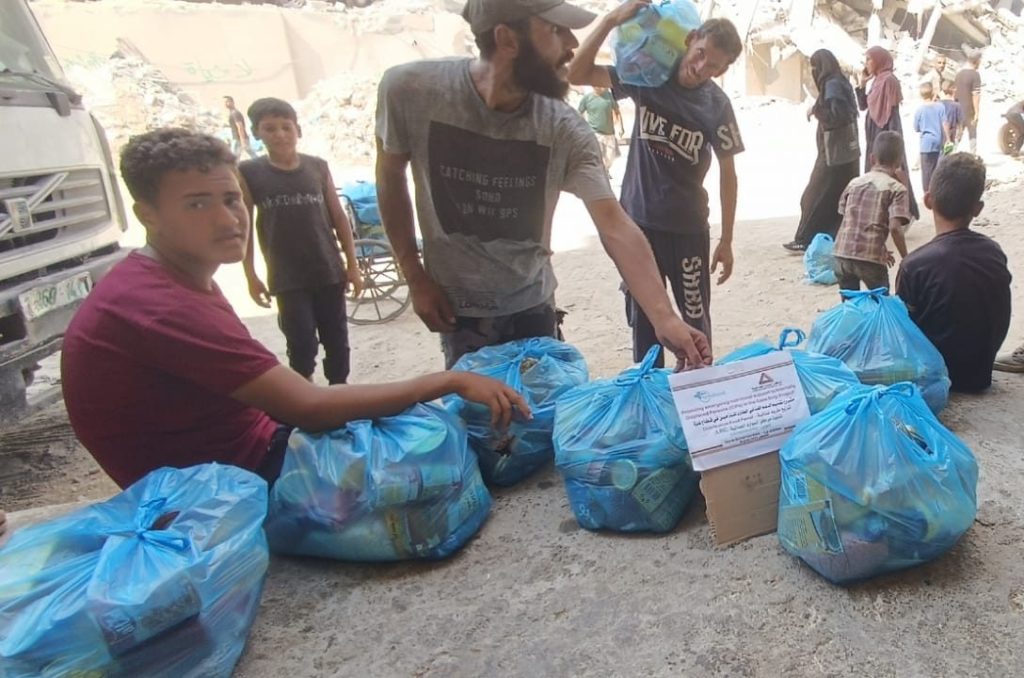 reparto alimentos gaza